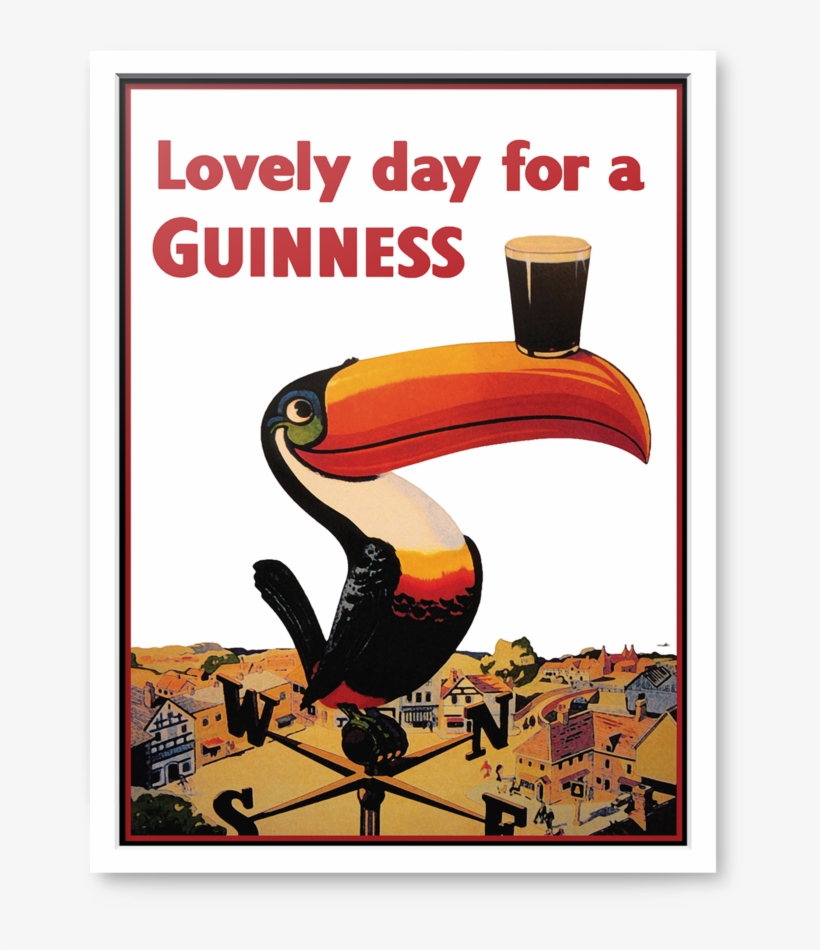 Guinnes Poster - Buyartforless Framed Guinness Beer Lovely Day Toucan, transparent png