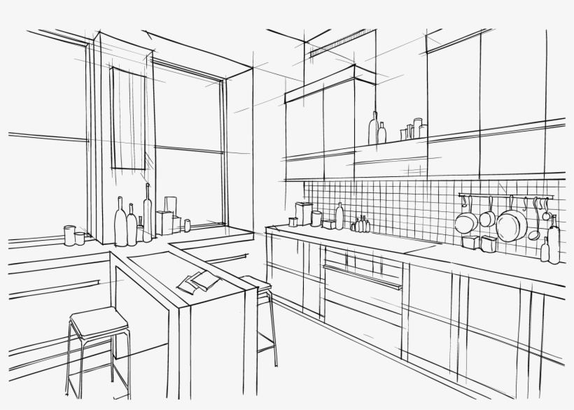A Premium Cookware Set With Plenty Of Task-specific - Technical Drawing, transparent png