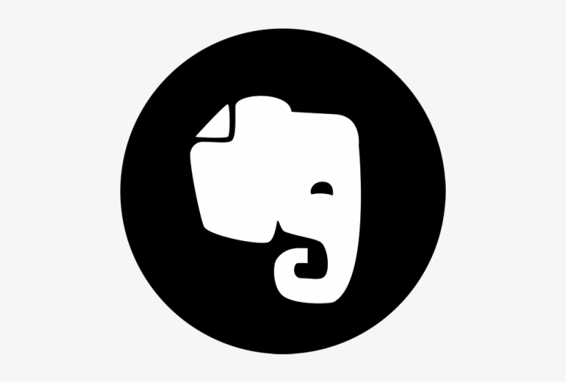 Evernote Black Icon, Social, Media, Icon Png And Vector - Evernote Icon, transparent png