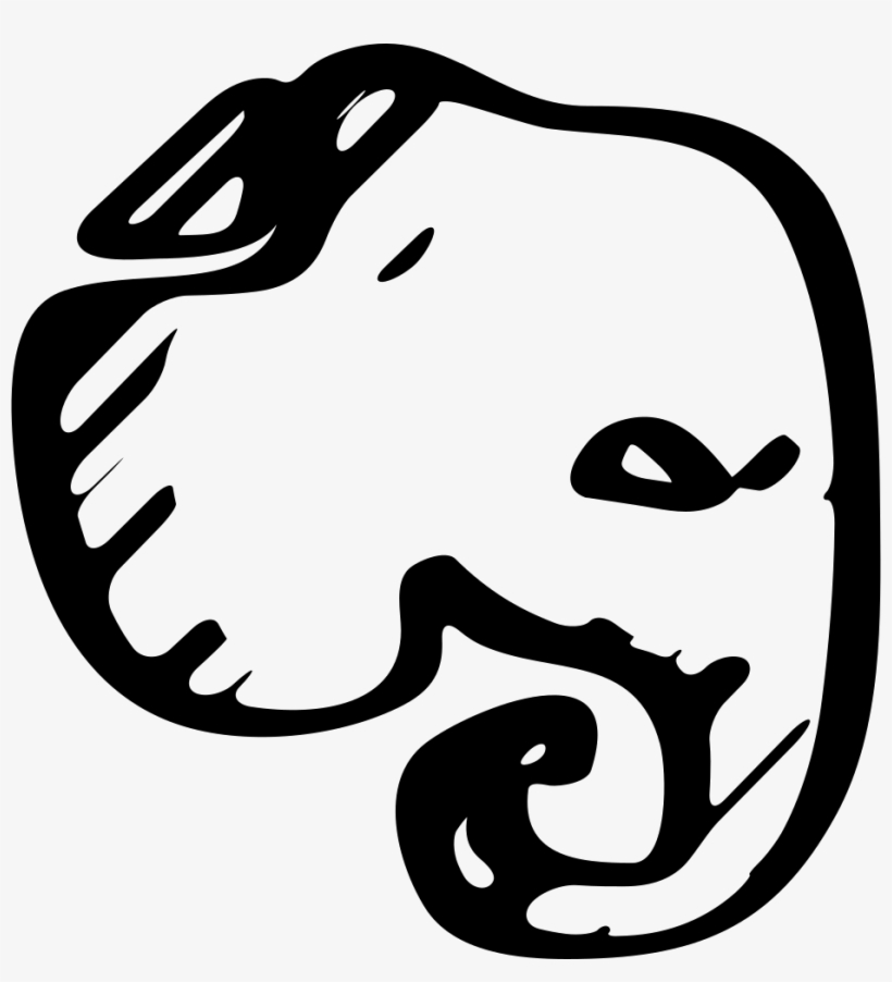 Evernote Logo Sketch - Szkic Logo, transparent png
