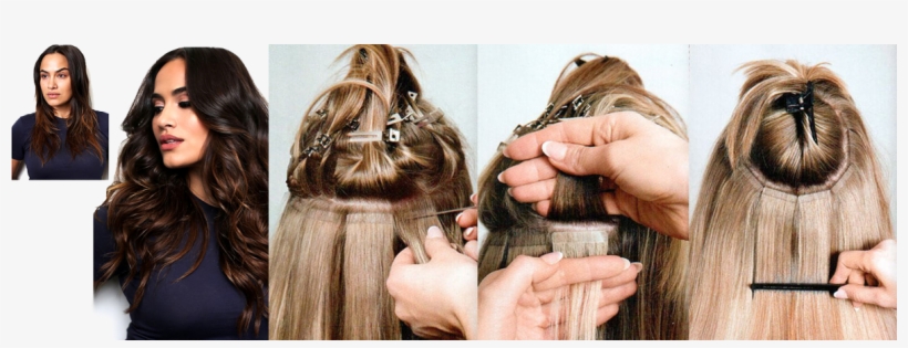 Tape-in Hair Extensions - Tape In Extensions, transparent png