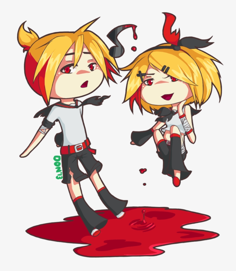 Monty1st Kagamine Zin And Zen Bydarkneseofnightmares - Kowaretane Zin And Zen, transparent png