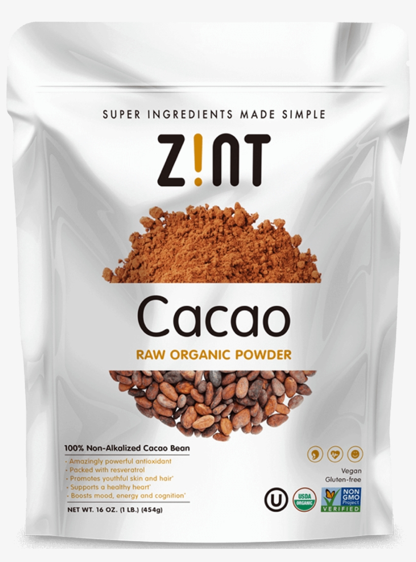 In Stock - Wilderness Poets Raw Cacao Powder - 8 Oz Pouch, transparent png