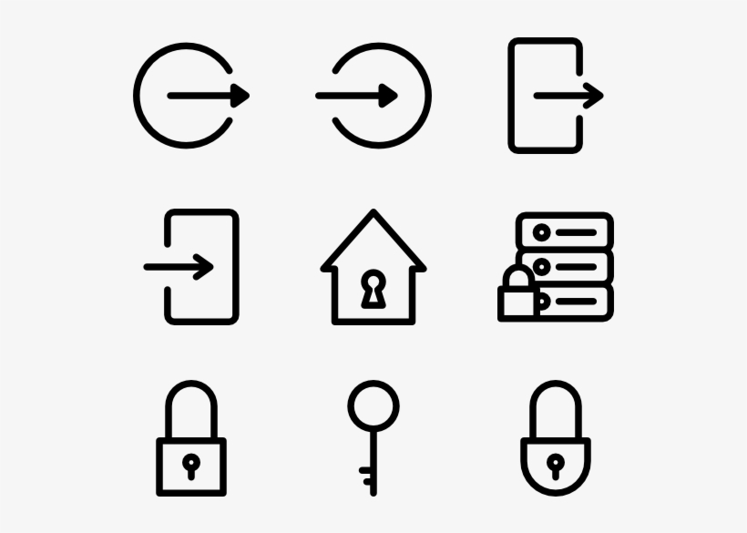 Keys And Locks Customer Service Line Icon 600x564 PNG Download PNGkit
