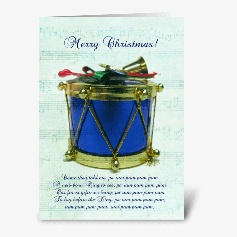 Blue Drum Greeting Card - Dholak, transparent png