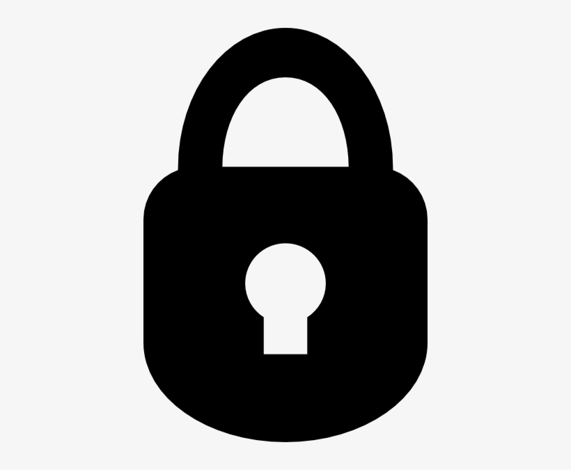 Lock Silhouette - 408x595 PNG Download - PNGkit