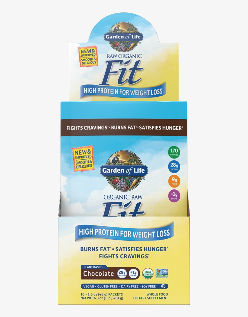 Garden Of Life - Raw Organic Fit High Protein For Weight, transparent png