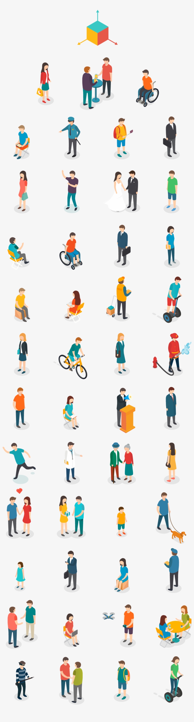 Axonometric Diagram Architecture People, transparent png
