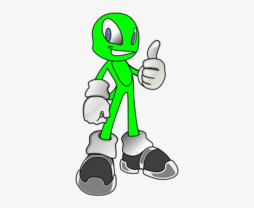 How To Set Use Green Alien Clipart - Cartoon, transparent png