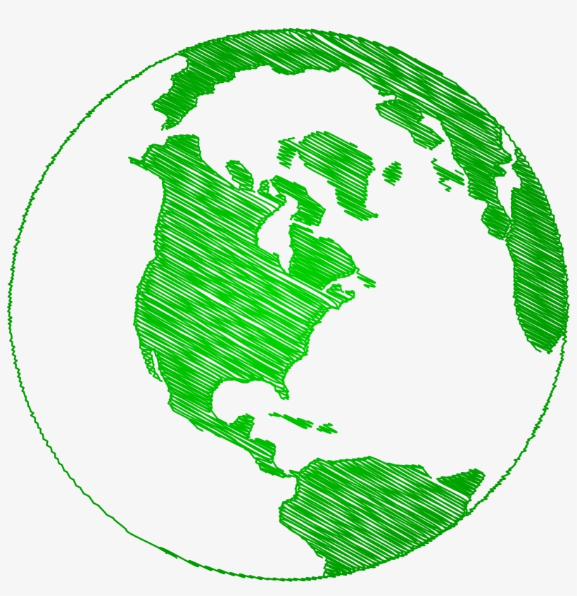 Big Image - World Map Clip Art Black And White, transparent png