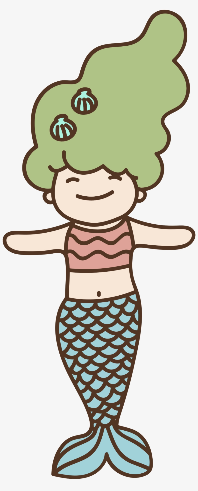 Big Image - วาด รูป นาง เงือก ง่ายๆ, transparent png