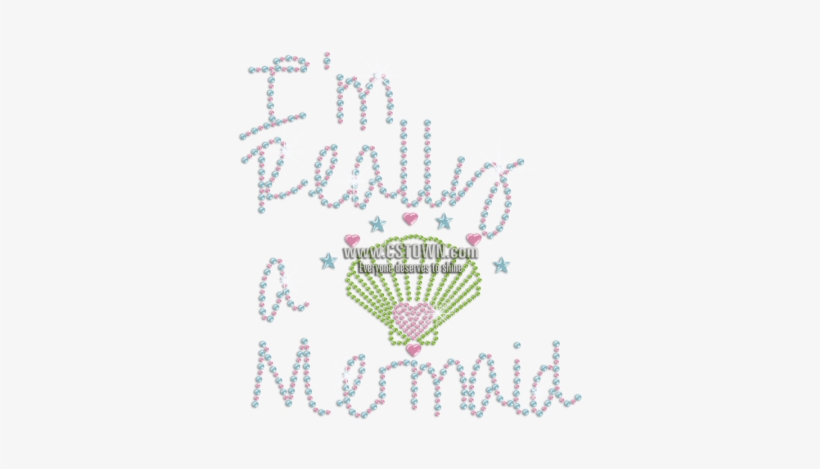 Cute Mermaid Beach Shell Hotfix Rhinestone Transfer - Mermaid Beach, Queensland, transparent png