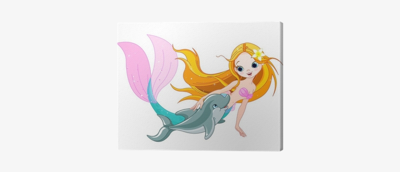 Mermaid And Dolphin, transparent png