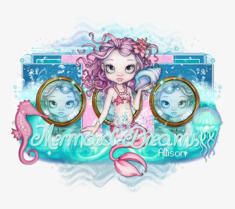 Cute Mermaid Tube By Caron Vinson, Available At Cdo, - Illustration, transparent png