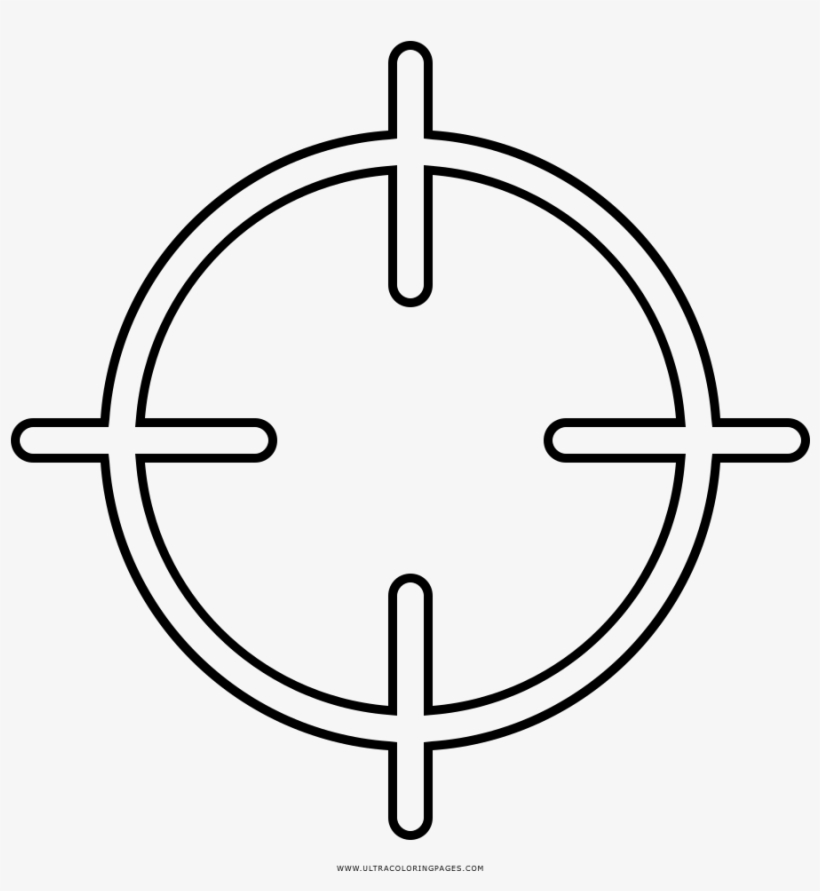 Crosshair Coloring Page - Uso Sr8s, transparent png