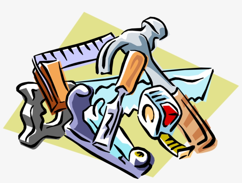 Vector Illustration Of Carpentry And Woodworking Tools - Carpenter Tools Clipart Png, transparent png