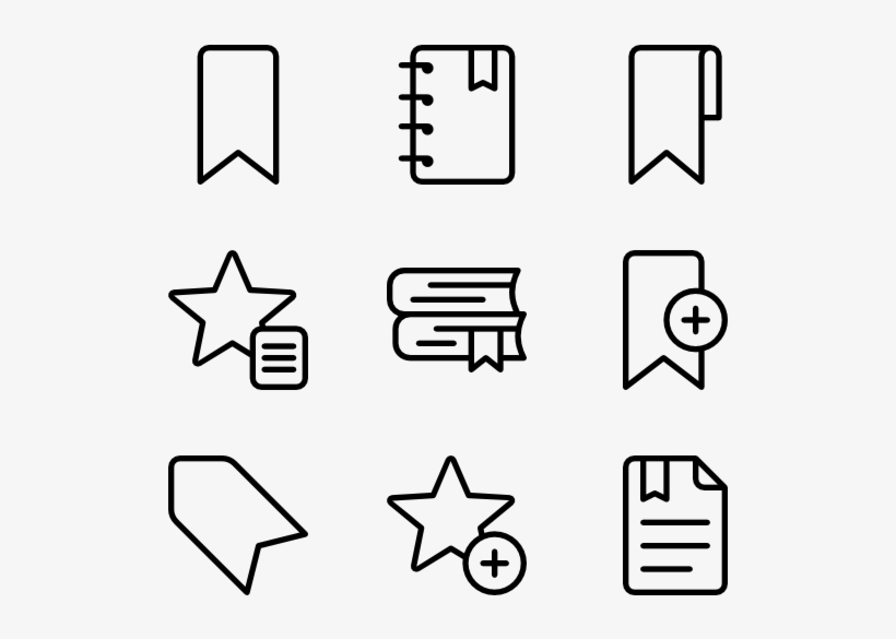 Bookmarks & Tags - Scout Icons, transparent png