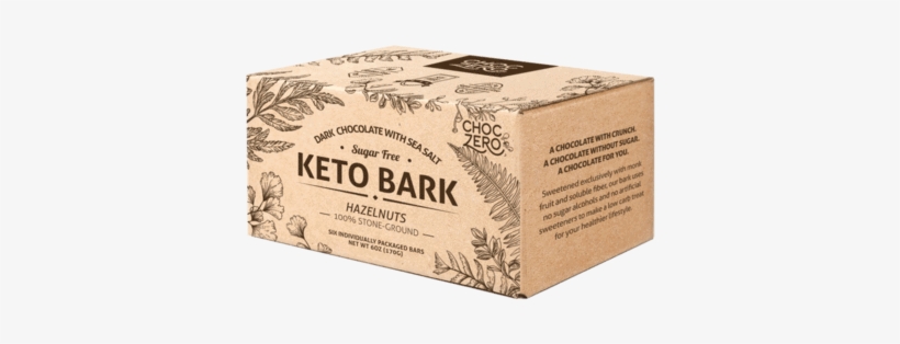 Choczero Keto Bark, Dark Chocolate, Sold Through Amazon - Low-carbohydrate Diet, transparent png