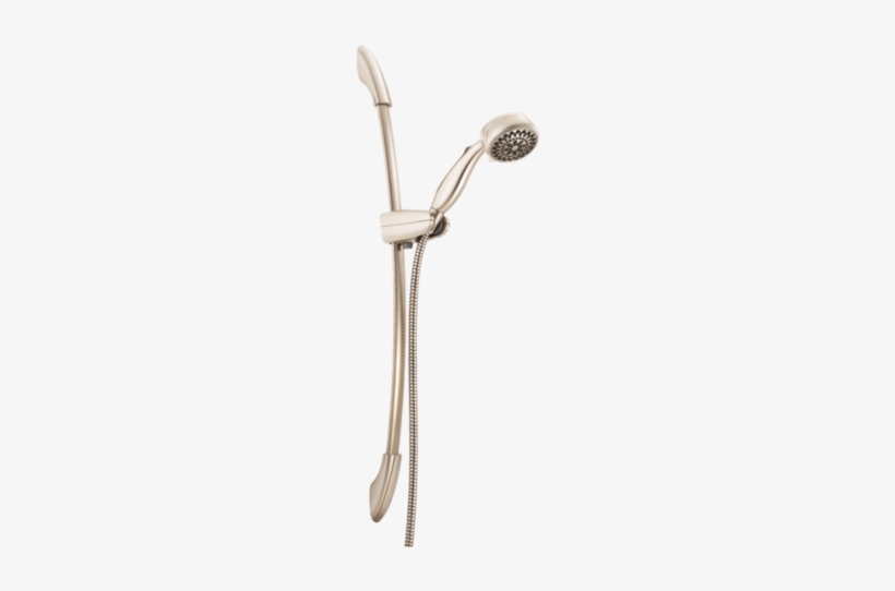 Delta 75802sn Hand Held Shower Head With 28" Slide - Delta Satin Nickel 7-spray Shower Head 75805sn, transparent png