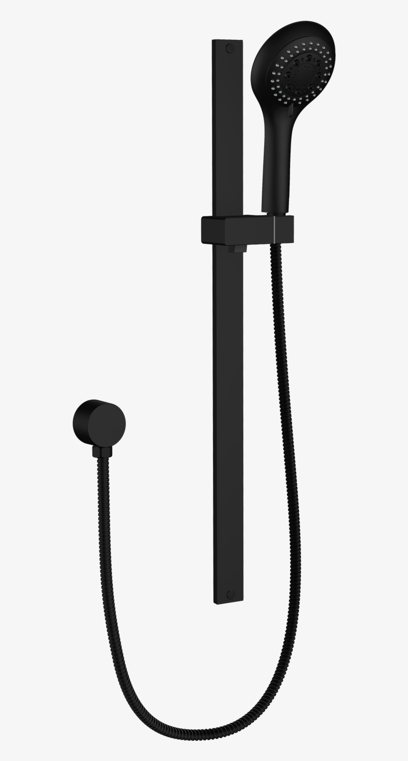 Vivace Shower Rail - Matt Black Shower Fixtures, transparent png