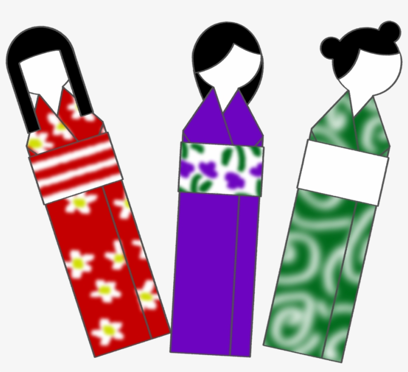 Japanese Doll Bookmarks - Printable Japan Paper Dolls, transparent png