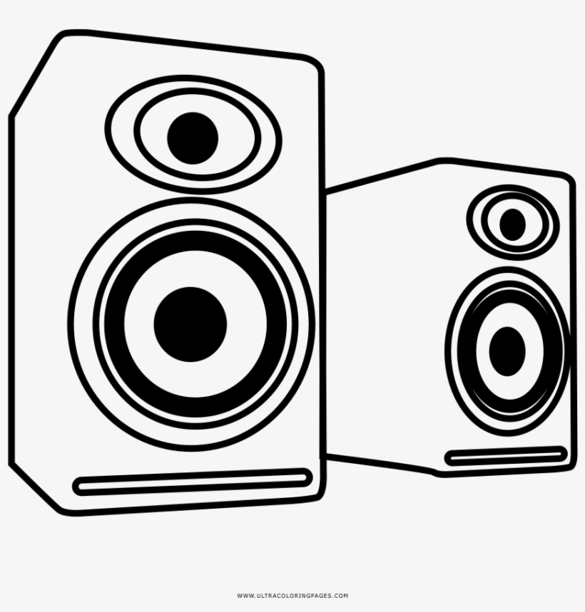 Computer Speakers Loudspeaker Enclosure Drawing Sound - Speakers Drawing, transparent png