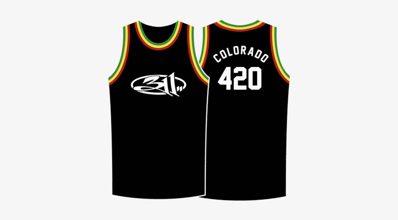 Rasta Colorado 420 Jersey - 311 / With The Unity Orchestra - Live From New Orleans, transparent png