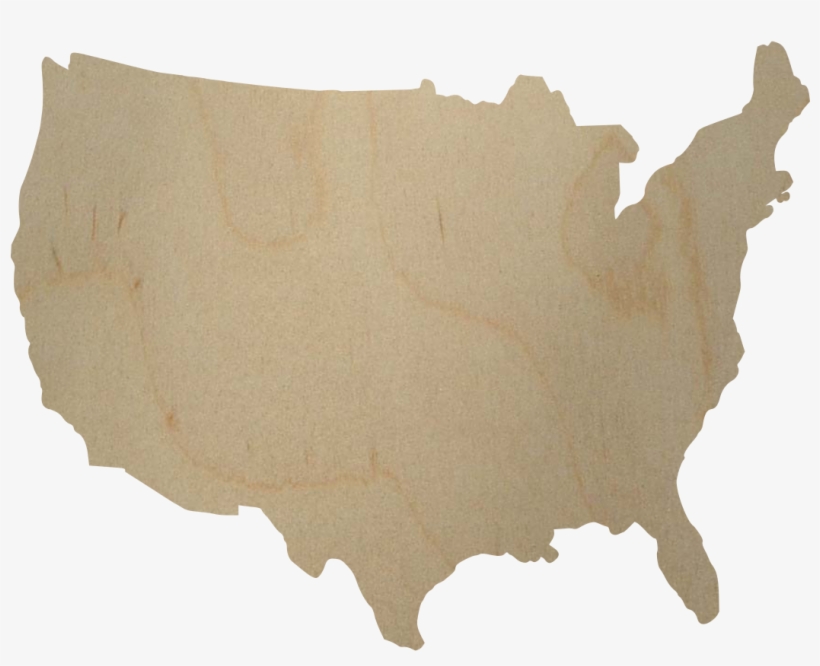 Bulk Wooden Cutouts - United States Map, transparent png