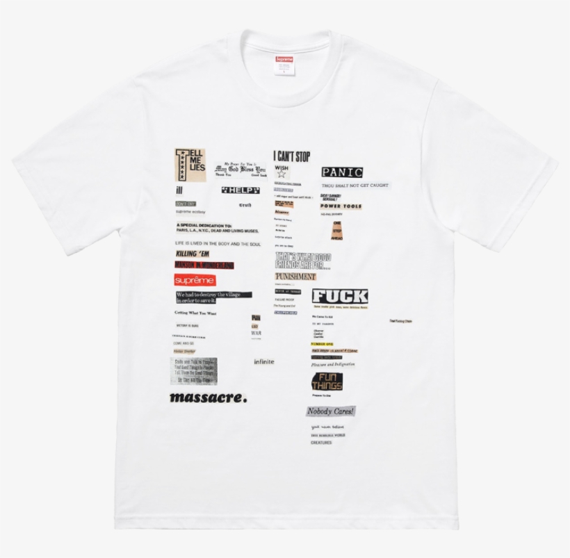 Supreme Fw18 Tee, transparent png