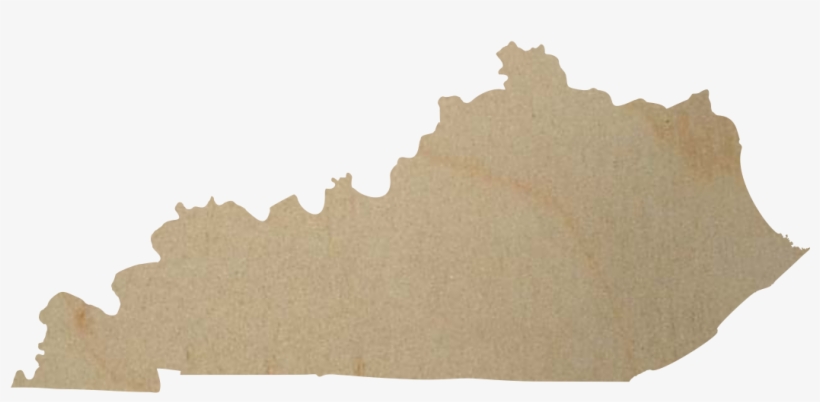 Wooden Kentucky Shape Cutout - Kentucky State, transparent png