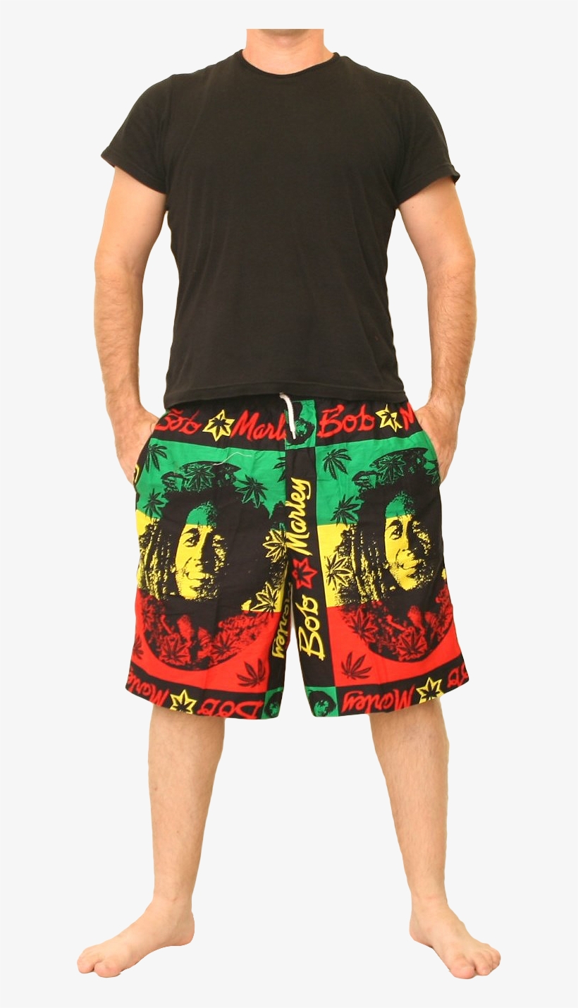 Bob Marley Rasta Reggae Pants Shorts Smile - Trousers, transparent png