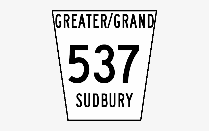 Greater Sudbury Road 537 - Number, transparent png