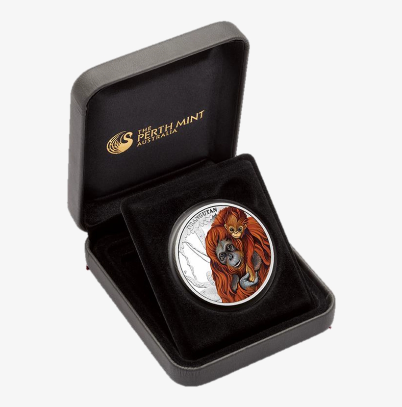 Tuvalu 2014 Mother Love Orangutan Proof Silver 1/2 - Thermopylae, transparent png