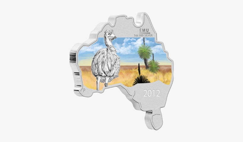 Silver Coin &quot - Australia Shaped Coin, transparent png