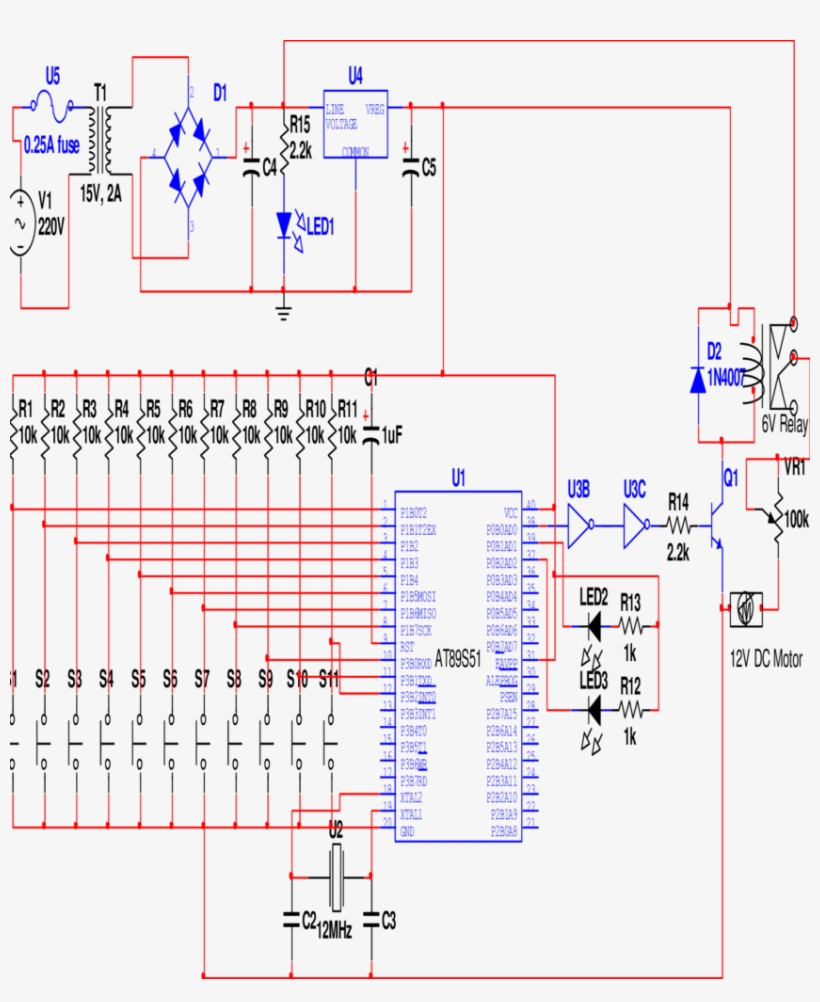 Complete Circuit Diagram Of An Automatic School Bell - School Bell, transparent png