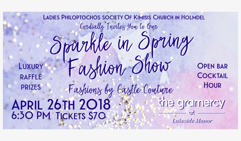 Sparkle In Spring Fashion Show And Dinner Presented - Holmdel, transparent png