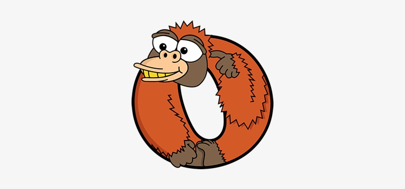 Orangutan - Alphabetimals Orangutan, transparent png