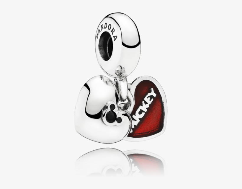 Pandora Disney, Mickey Minnie Dangle Charm, Red Enamel - Pandora Disney Mickey & Minnie Pendant Charm, transparent png