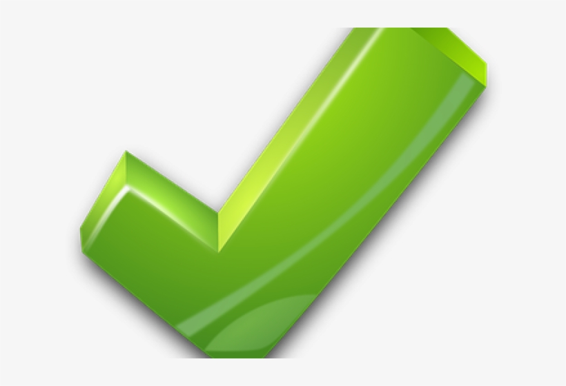 Green Tick Clipart Transparent Background - Clip Art, transparent png