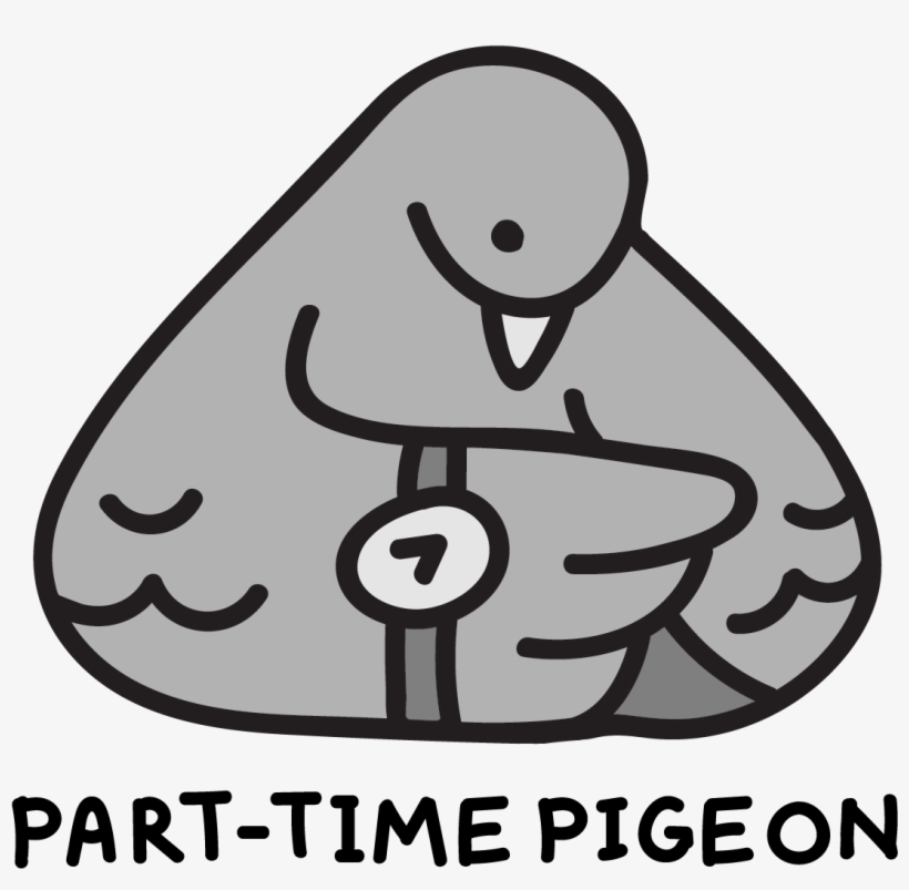 Fox Girl Postcards - Pigeons And Doves, transparent png