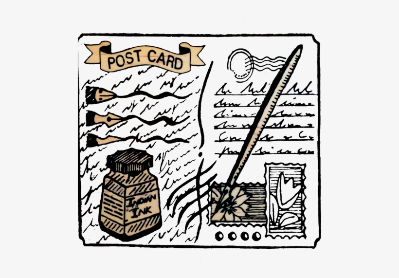 Great Impressions Rubber Stamp Indian Ink Postcard - Rubber Stamping, transparent png