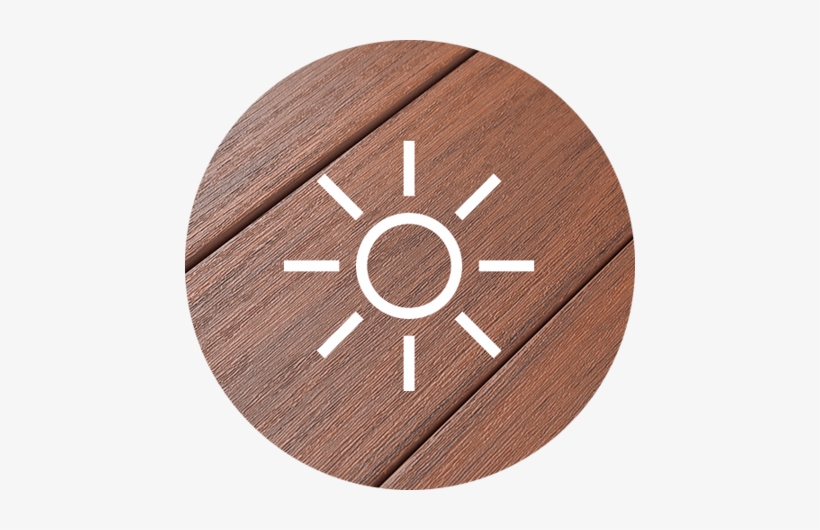 Pvc Decking Closeup With Sun Icon - Icon, transparent png