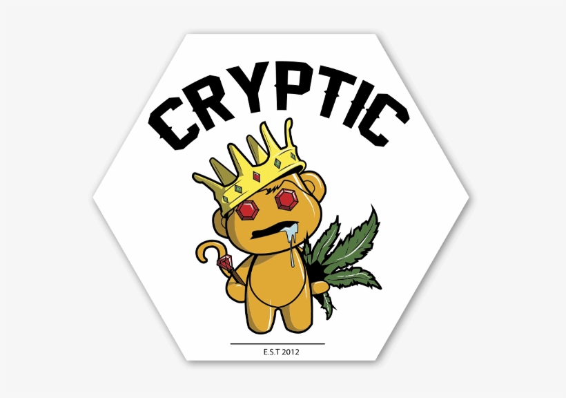 Cryptic Mindz Golden Stoner Sticker - Stoner Stickers, transparent png