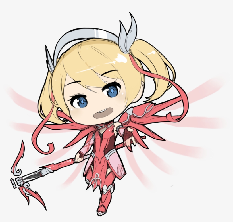 Caster Riku On Twitter - Pink Mercy Chibi Png, transparent png