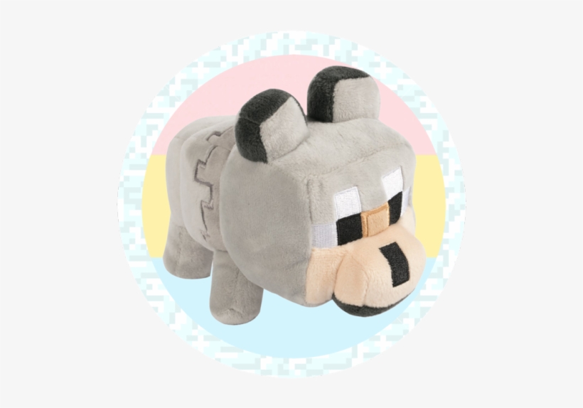 Minecraft Wolf Plush 5.5 Inch, transparent png