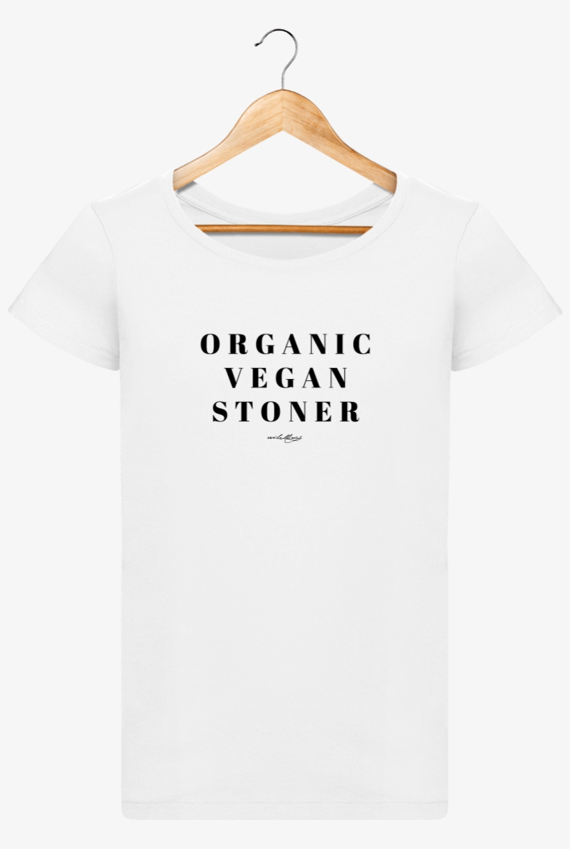 Organic Vegan Stoner / Women - T-shirt, transparent png