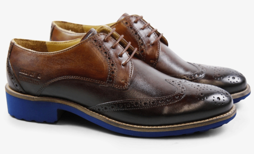 Derby Shoes Amelie 3 Crust Tan Blue Finish Wl Blue - Melvin & Hamilton Amelie Halbschuhe Gr. 37 Braun-kombi, transparent png