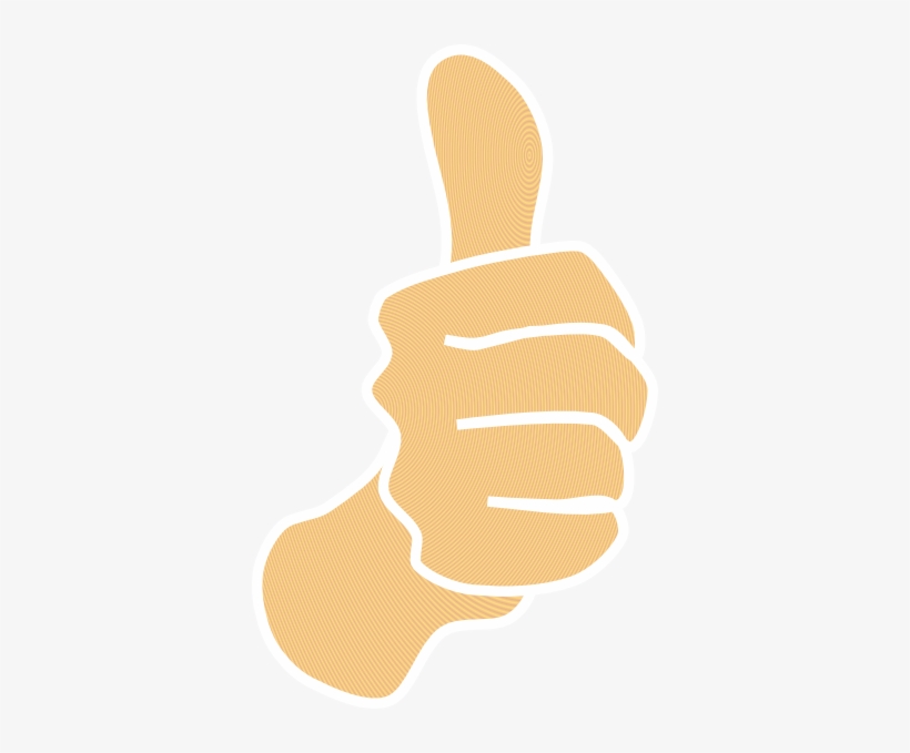 Thumbs Up, Modified Original With White Borders Svg, transparent png