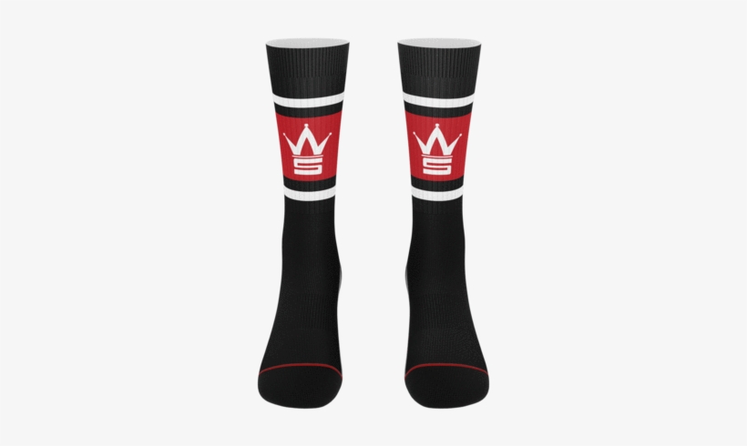 Crown Logo Black Socks - Logo, transparent png
