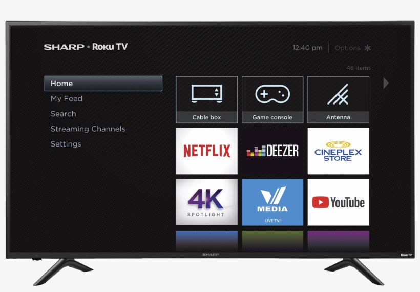 Sharp 60" 4k Uhd Hdr Led Roku Smart Tv - Insignia Ns-55dr620na18 - 55" Led Smart Tv - 4k Ultrahd, transparent png